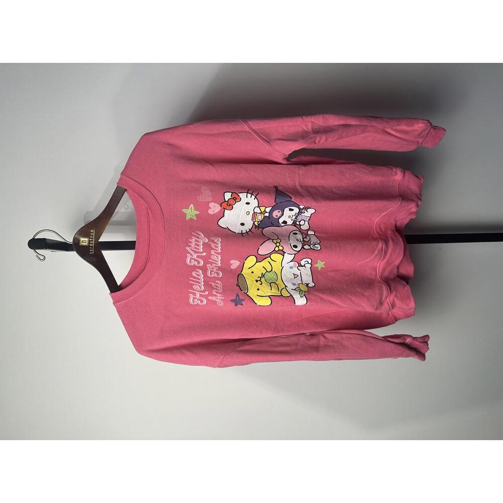 Preowned Hello Kitty and Friends Pink Sweatshirt - Medium